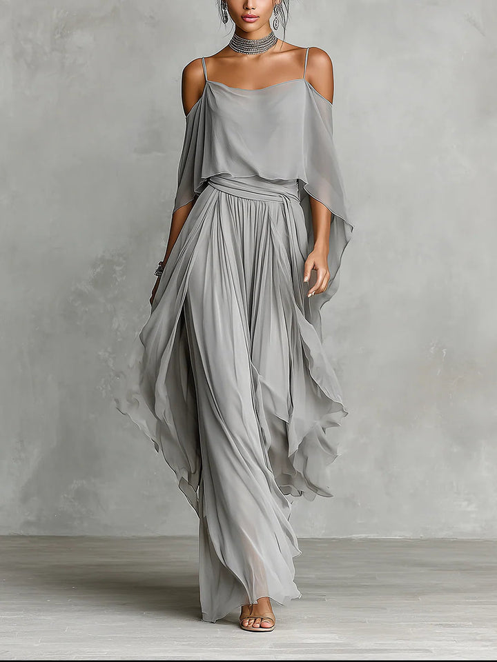 Paola – completo leggero con spalle scoperte