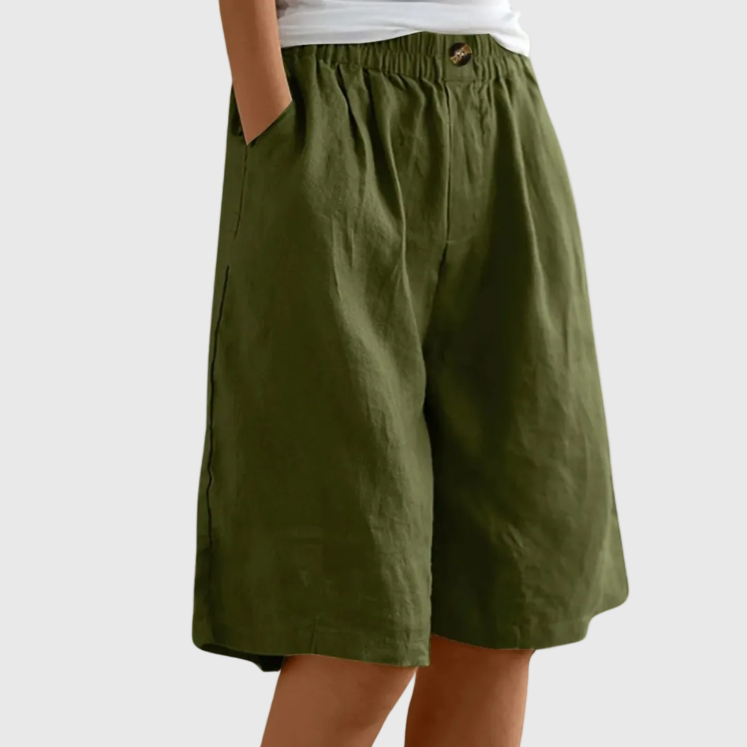 Marie | Pantaloncini larghi con elastico in vita