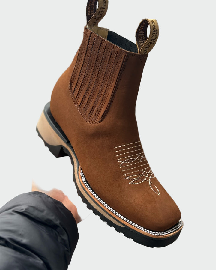 Stivali da cowboy in pelle