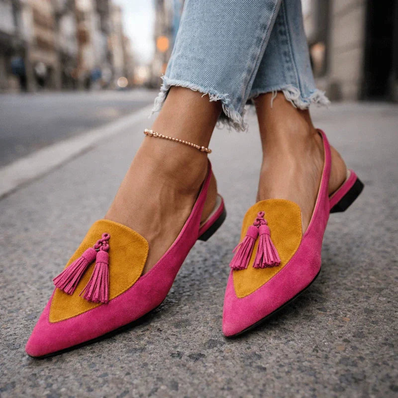 Lorena | Sandali con cinturini e nappine