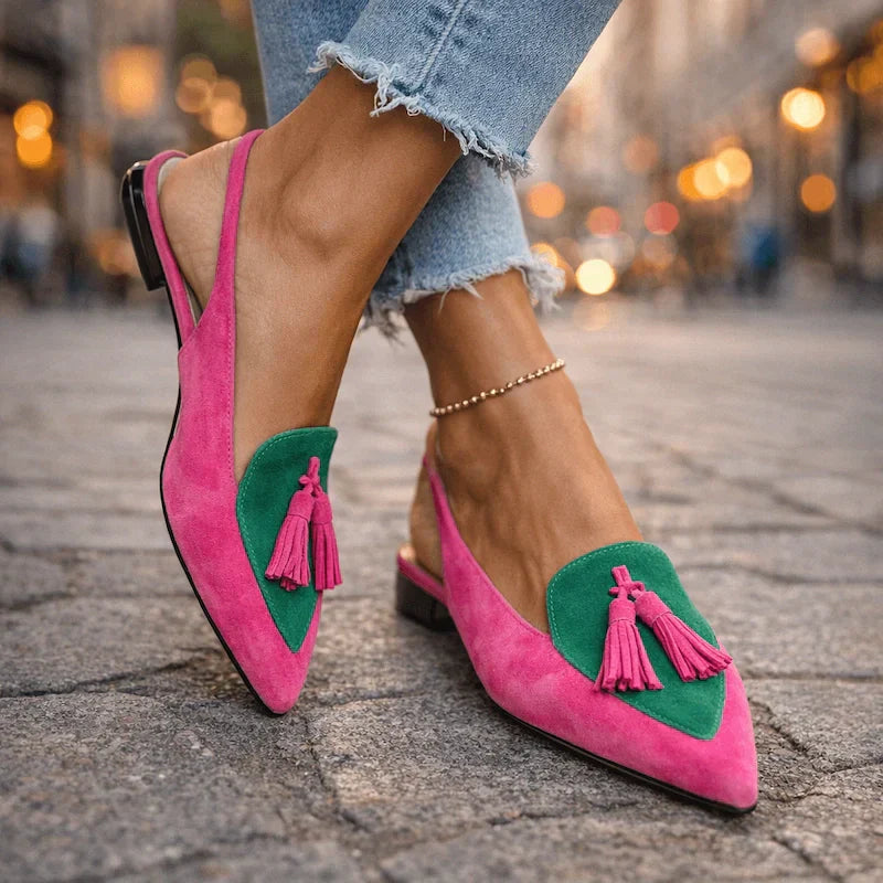 Lorena | Sandali con cinturini e nappine