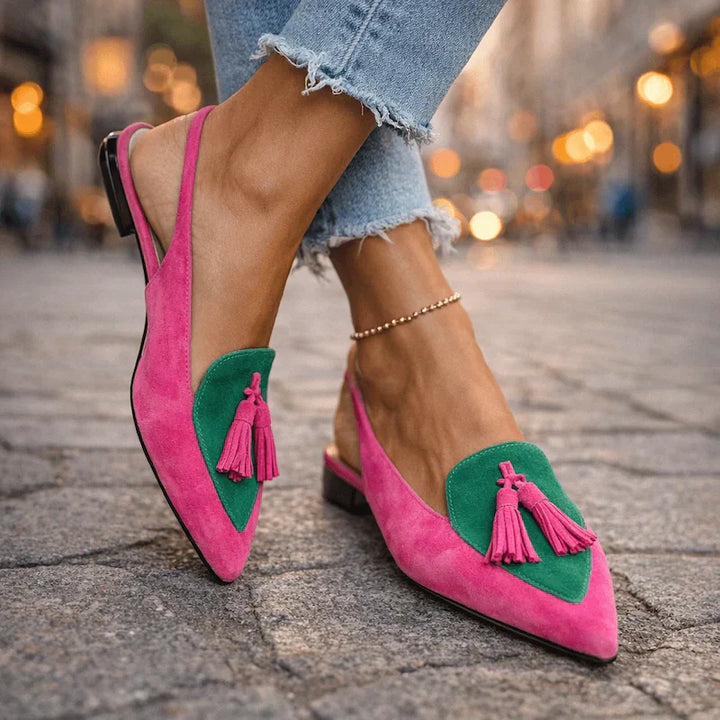 Lorena | Sandali con cinturini e nappine