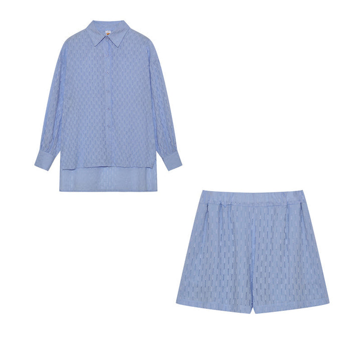 Elizabeth - Completo Camicia e Pantaloni Corti Leggeri