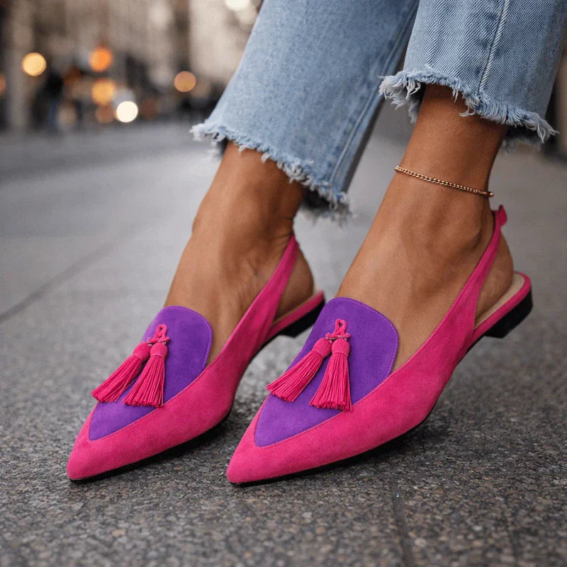 Lorena | Sandali con cinturini e nappine