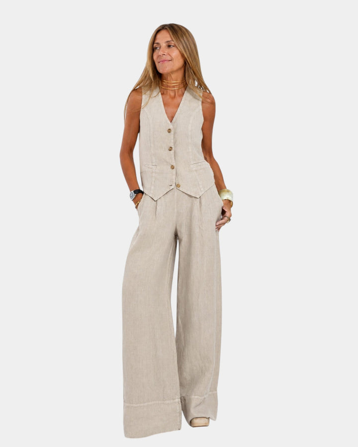 Patrizia | Set composto da gilet senza maniche e pantaloni