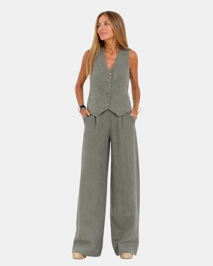 Patrizia | Set composto da gilet senza maniche e pantaloni