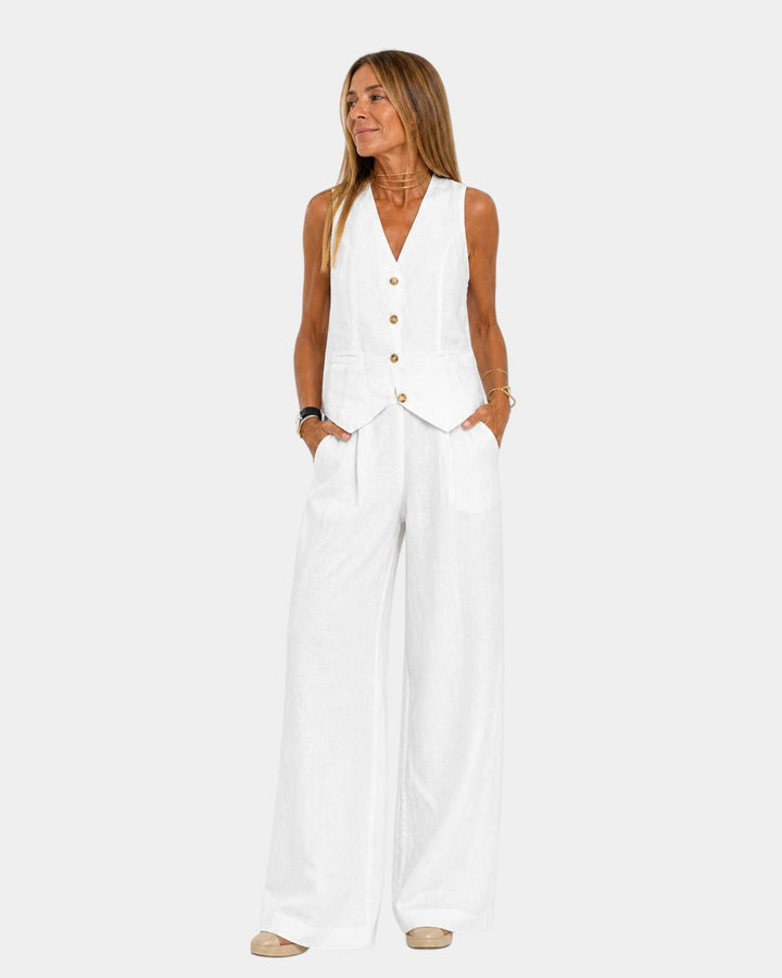 Patrizia | Set composto da gilet senza maniche e pantaloni
