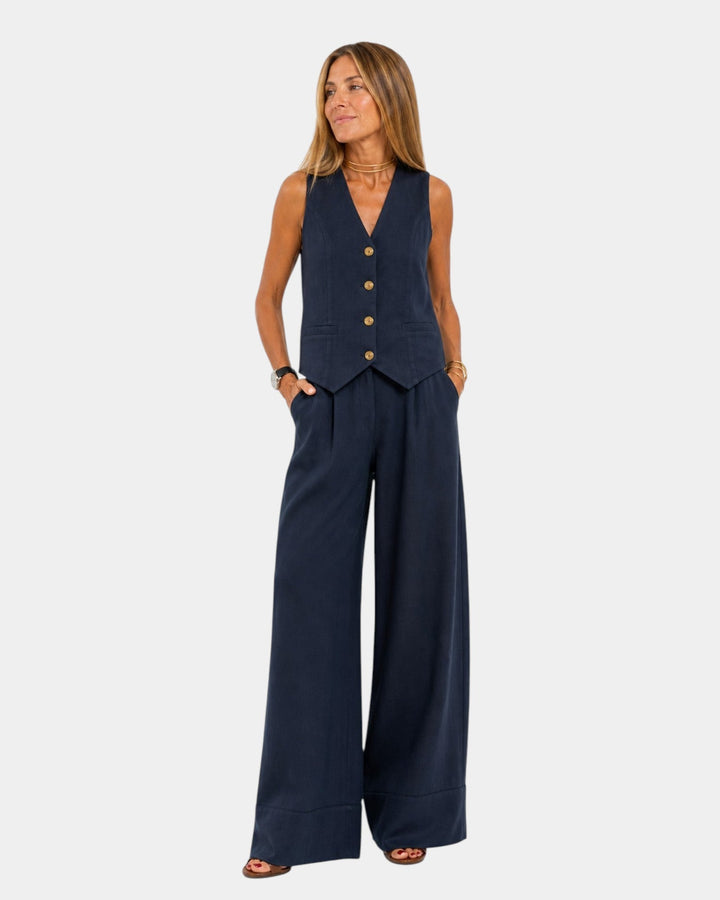 Patrizia | Set composto da gilet senza maniche e pantaloni