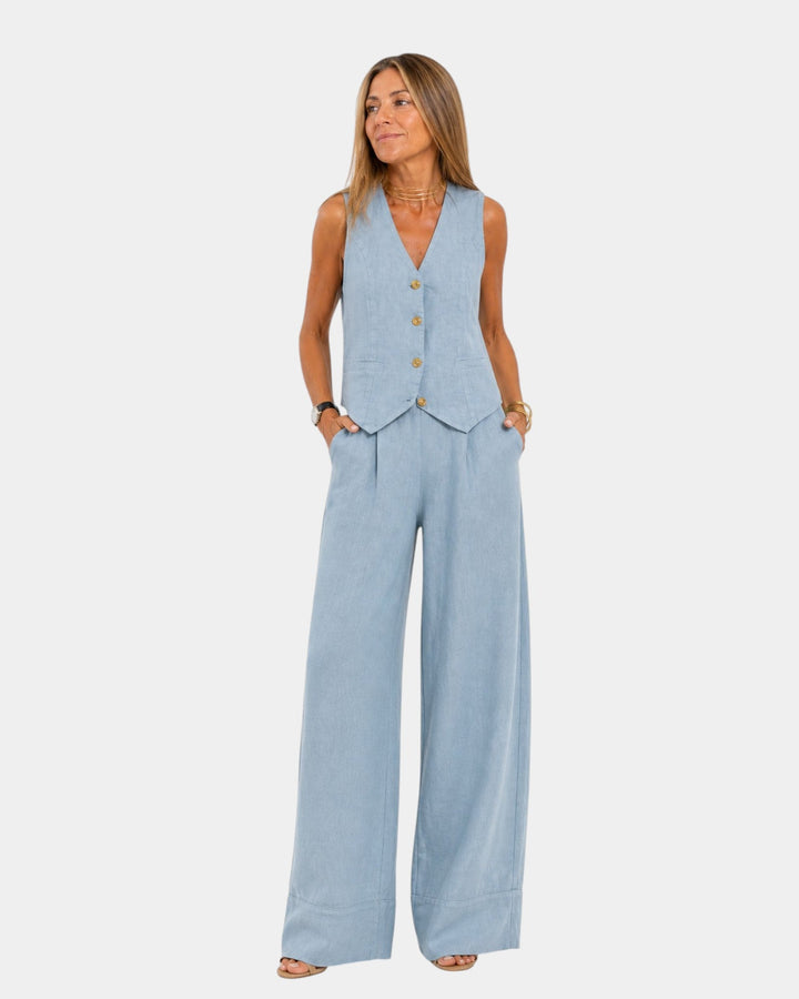 Patrizia | Set composto da gilet senza maniche e pantaloni