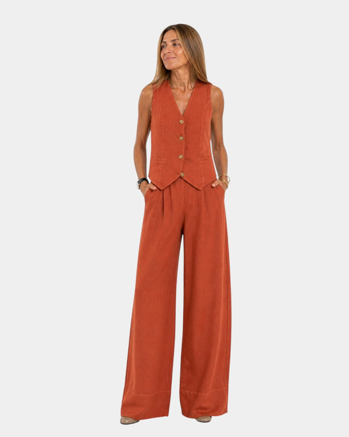 Patrizia | Set composto da gilet senza maniche e pantaloni