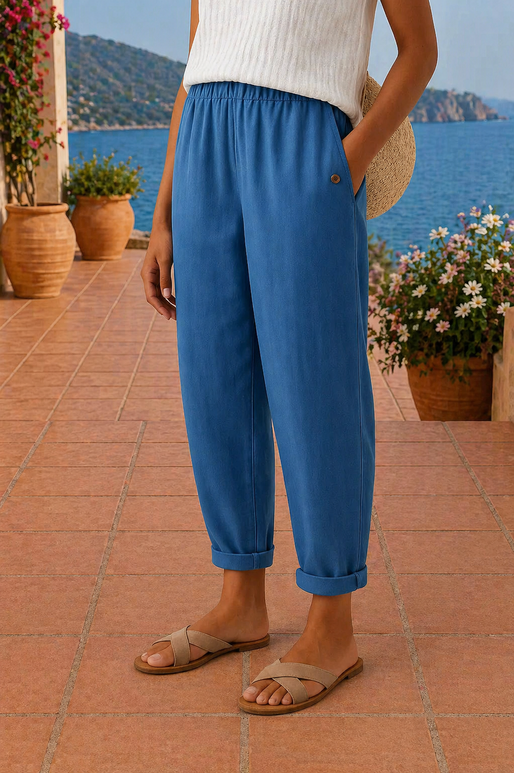 Donatella | Pantaloni leggeri in lino