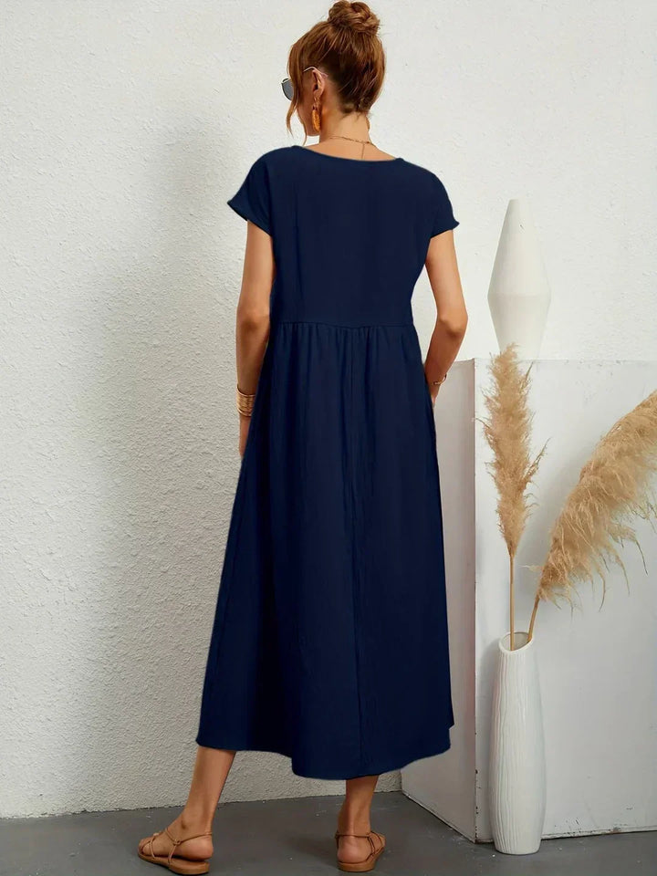 Maria — Abito midi fluido dall'eleganza senza tempo