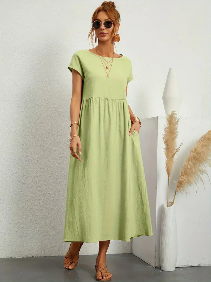 Maria — Abito midi fluido dall'eleganza senza tempo