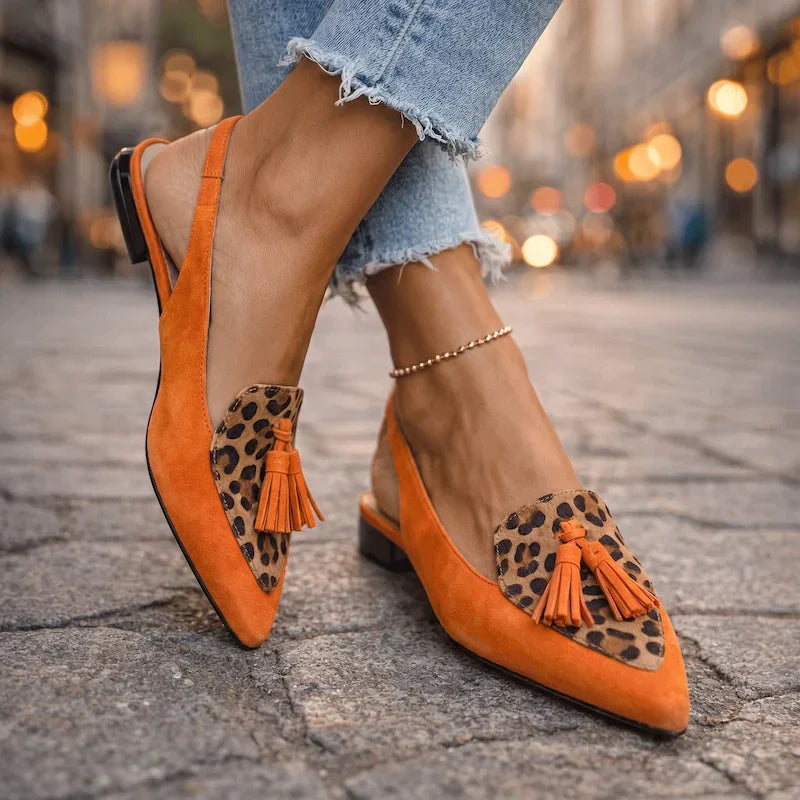 Lorena | Sandali con cinturini e nappine