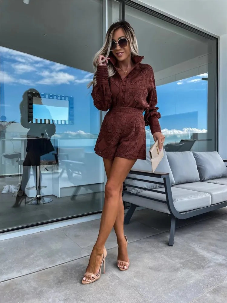 Lesley - Completo Elegante in Pizzo