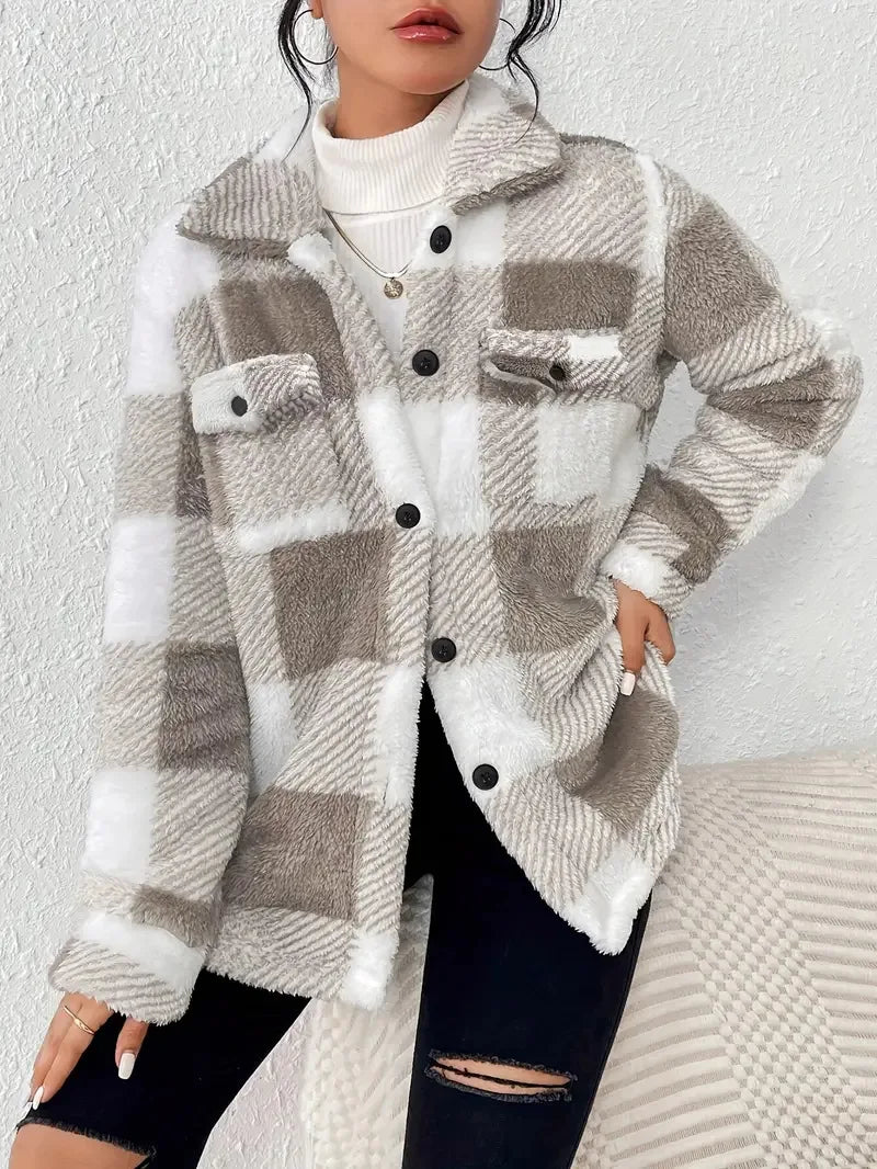 Martin | Giacca in Pile a Righe Elegante