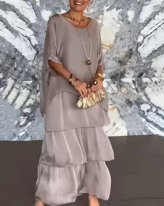 Vera | Elegante abito lungo e fluido