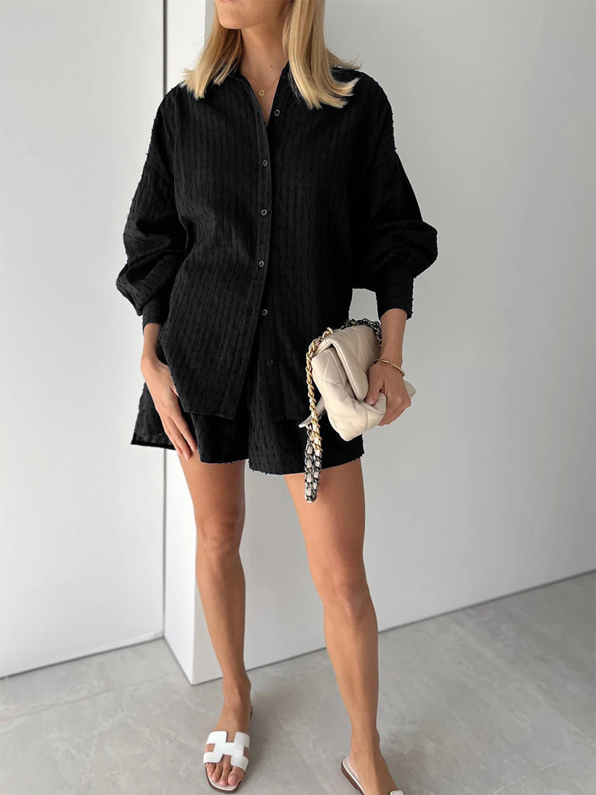 Elizabeth - Completo Camicia e Pantaloni Corti Leggeri